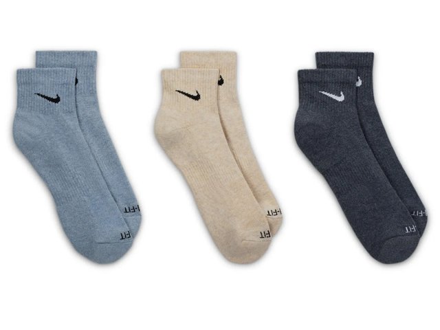 Nike Everday Plus Cushion Women's Ankle Socks - 3 Pack - Free Shipping | DSW