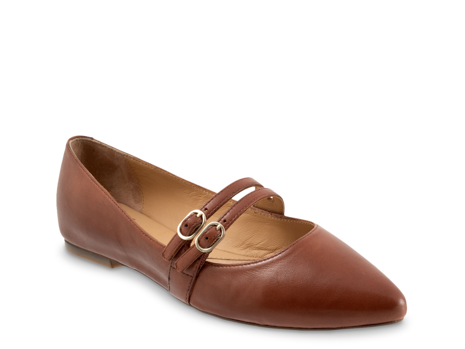 Trotters Wide Width Emerald Mary Jane Flat | Women's | Cognac Cover