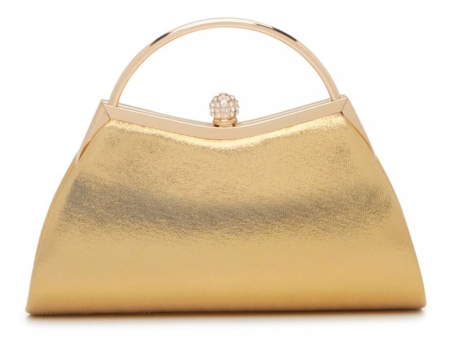 Kelly Katie Diamond Clutch Women s Gold Metallic Size Not Applicable Handbags Clutch