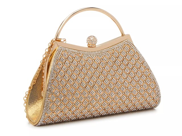 Kelly Katie Diamond Clutch Women s Gold Metallic Size Not Applicable Handbags Clutch