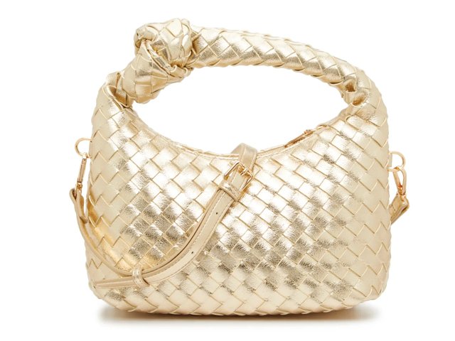 Crown Vintage Woven Knotted Hobo Bag