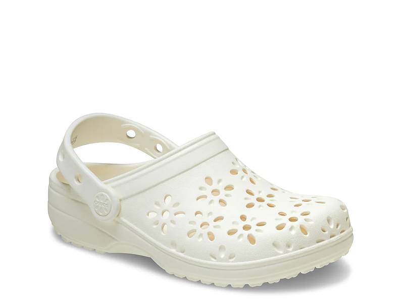 Floral Cut Out Clog - Women's