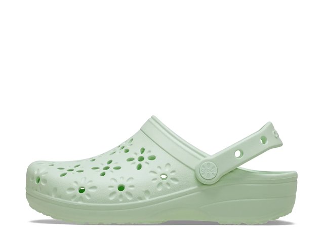 Crocs Floral Cut Out Clog - Women's