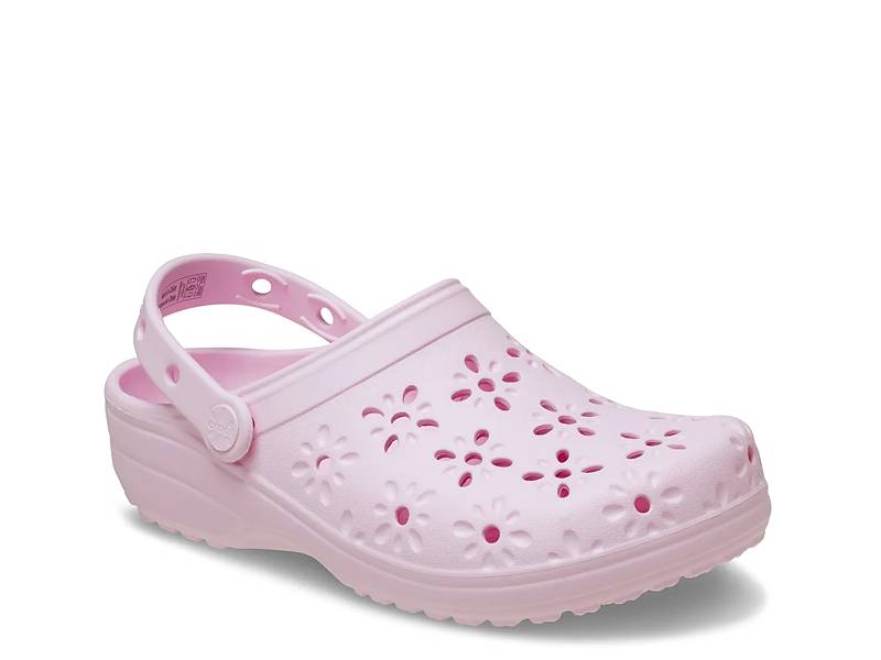 Floral Cut Out Clog - Women's