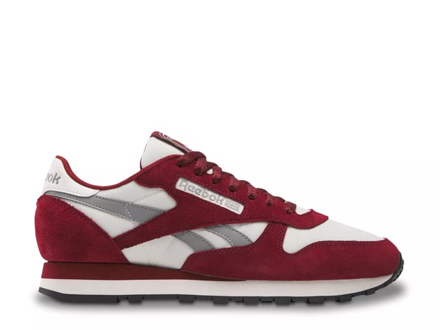 Red leather reebok classics best sale
