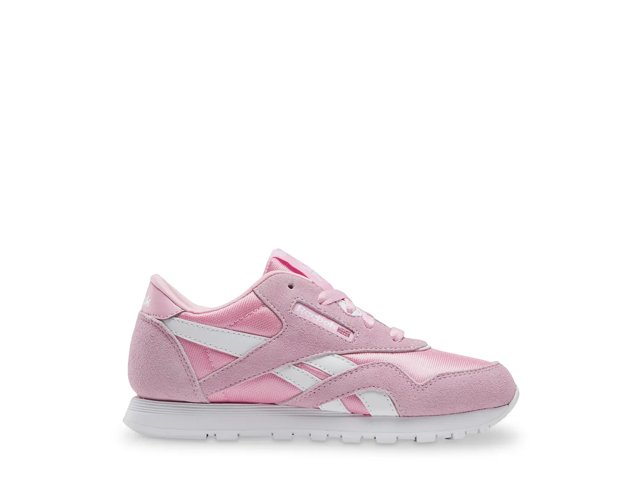 Reebok classic pink nylon trainers top