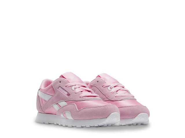Reebok Classic Nylon Astro Rose White Preschool Girls Shoes Size 2