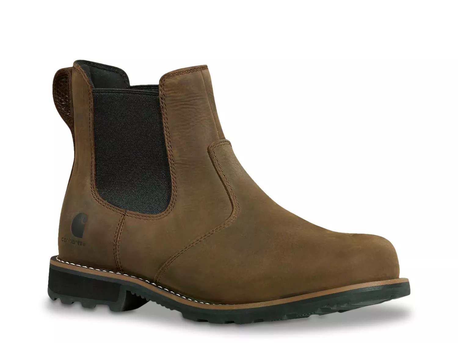 Carhartt Wide Width Frontier Soft Toe Work Chelsea Boot | Men's | Dark Brown | Size 7.5 | Boots | Lug