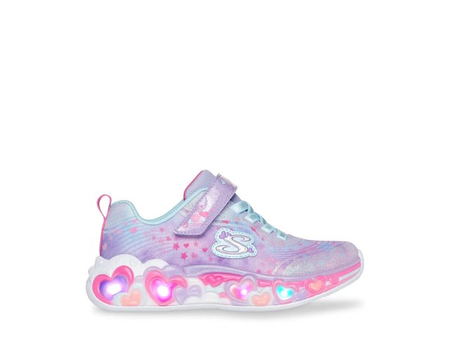 Skechers S-Lights Eternal Heart Lights Light-Up Sneaker - Kids' - Free Shipping | DSW