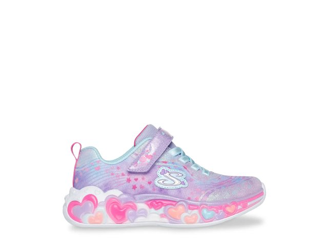 Skechers S-Lights Eternal Heart Lights Light-Up Sneaker - Kids' - Free Shipping | DSW
