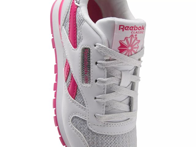 Reebok classic pink and white clearance