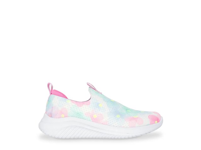 Skechers Ultra Flex 3.0 Floral Fab Slip-On Sneaker - Kids
