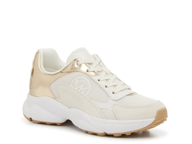 Michael Kors Sami Sneaker Women s Gold Metallic Size 7.5 Sneakers