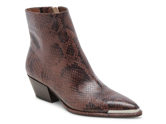 Snake print booties dsw discount