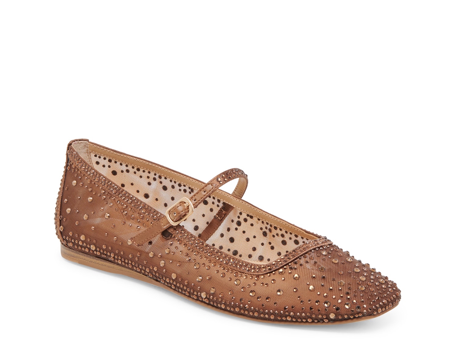 Dolce Vita Reyes Crystal Flat | Women's | Mocha Brown Cover