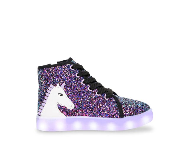 FABKIDS Unicorn High Light Up Sneaker Kids Free Shipping DSW