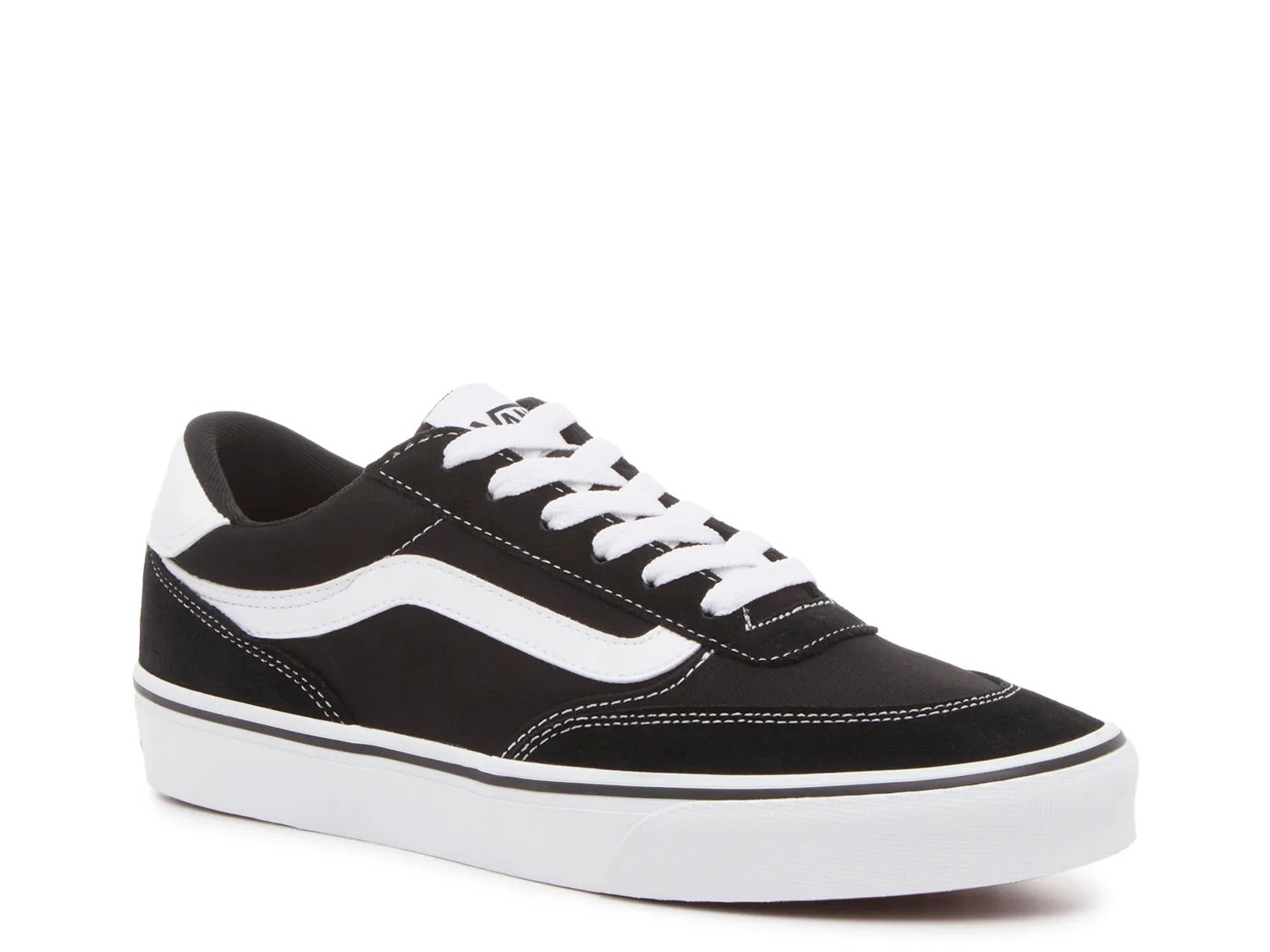 Size Vans Brooklyn LS Black White for sale online