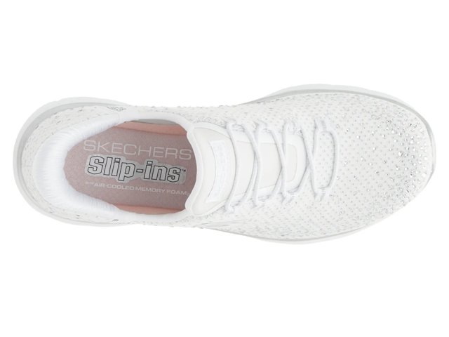 SKECHERS Hands Free Slip-Ins ホワイト Skechers Slip-Ins Hands Free Arch Fit 2.0 Easy Chic Logo
