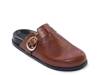 Easton Clog Dark Brown Leather view
