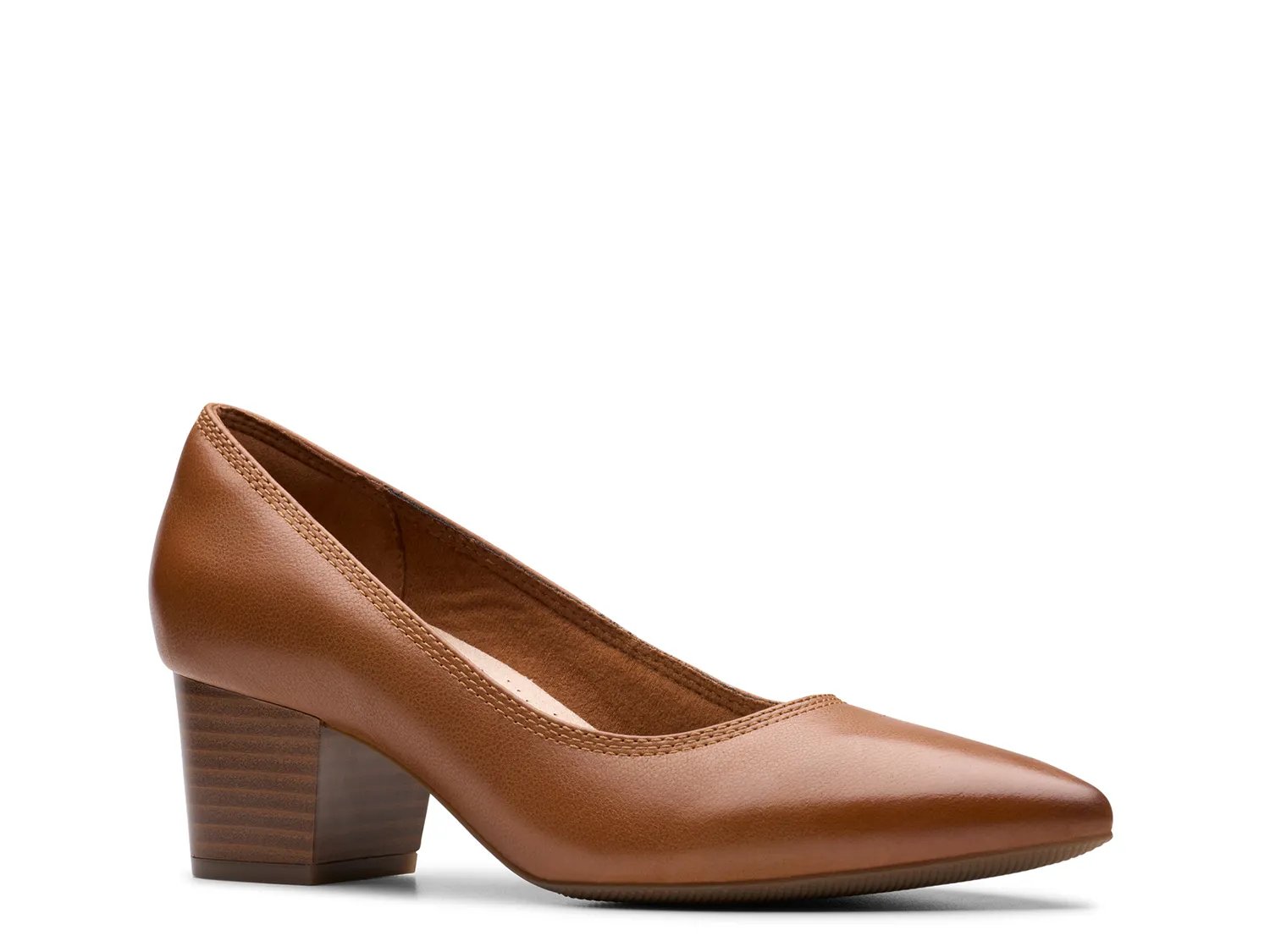 Clarks Ellanie Hope Pump | Women's | Tan Leather | Size 8.5 | Pumps