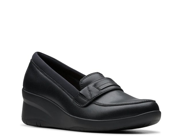 Clarks wedge dress shoes sales