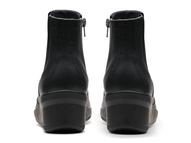 Clarks Women s Suttyn Rae Leather Wedge Ankle Boots