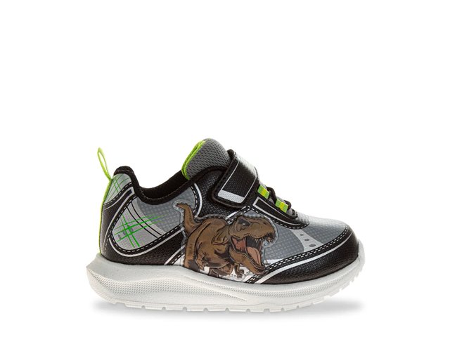 Jurassic World Boys Light Up Fashion Sneakers. Toddler Little Kids Black 8