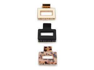 Kelly & Katie Assorted Shape Neutral Claw Hair Clip Set - 6 Pack