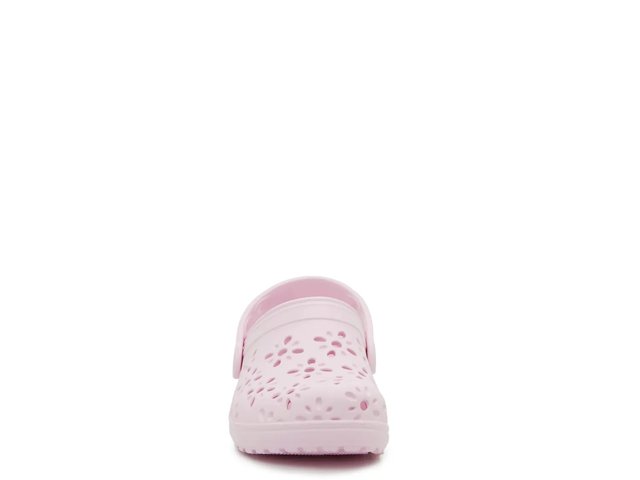 Crocs Classic Floral Cutout Clog - Kids' - Free Shipping | DSW