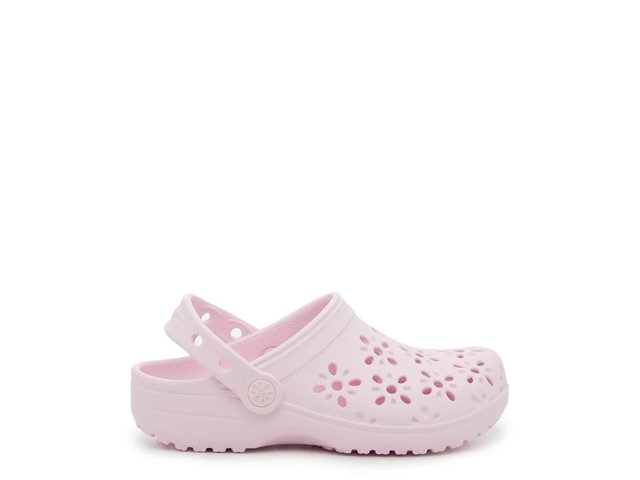 Crocs Classic Floral Cutout Clog - Kids' - Free Shipping | DSW