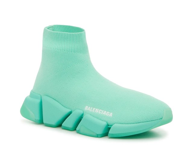 Balenciaga speed trainer womens green top