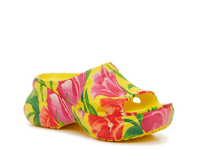 Balenciaga yellow crocs outlet