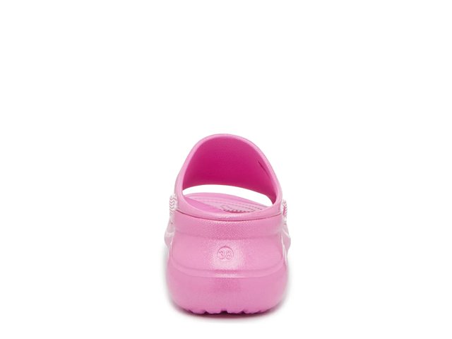 【BALENCIAGA】Pool Crocs スライドサンダル★ピンク BALENCIAGA + Crocs Pool perforated neon rubber slides | NET