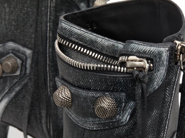 【関税&送料込】Balenciaga Cagole Wide Black Ankle Boot Balenciaga 90mm Cagole Boots | Black | FARFETCH