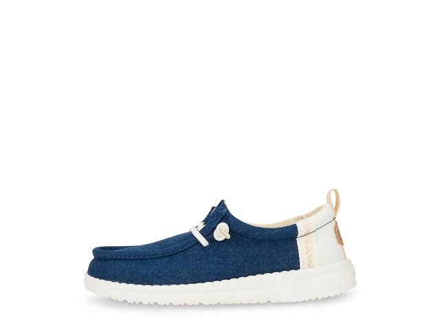 HEYDUDE Wally Summer Linen Slip-On - Kids' - Free Shipping | DSW