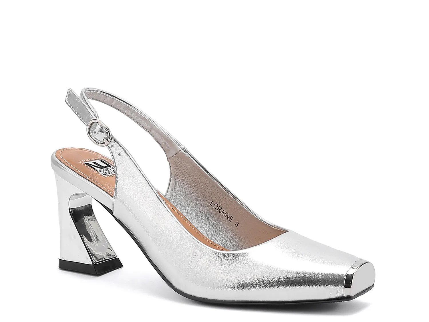Ninety Union Loraine Pump | Women's | Silver Metallic | Size 7 | Pumps | Slingback