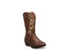 Zip Up Western Boot - Kids' Dark Brown view