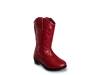 Zip Up Western Boot - Kids' Red view
