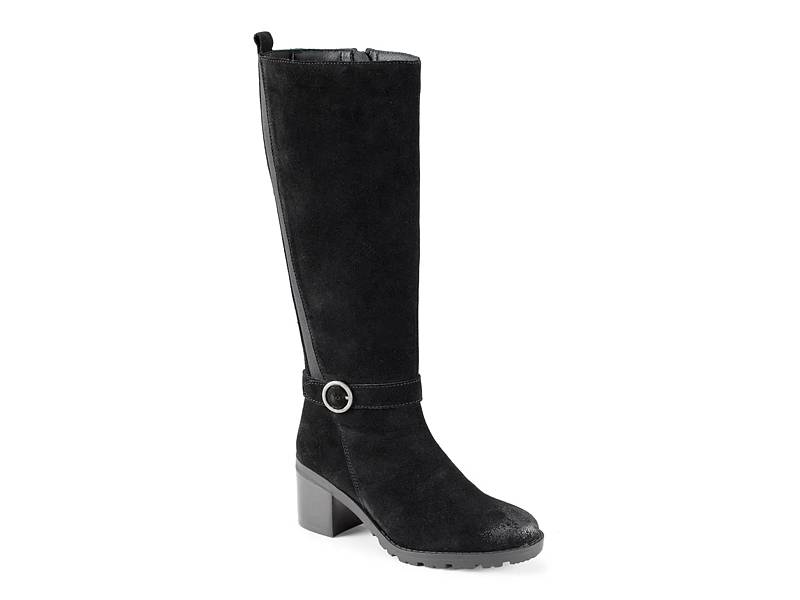 Shop Women s Black Flat Knee High Boots DSW