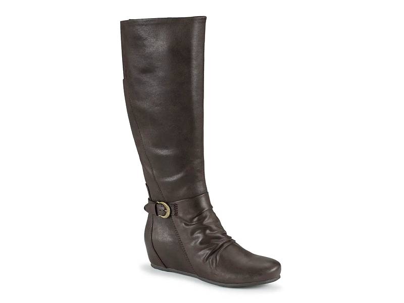 Journee Collection Haze Wedge Boot Free Shipping DSW