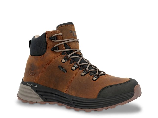Georgia Boot Men s DuraBlend Sport Composite Toe Waterproof Hiker Size 8.5 Brown