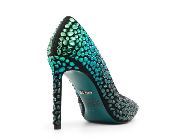 Teal green pumps sales