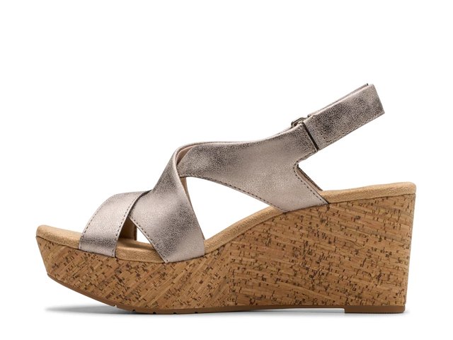 Rose Wedge Sandal