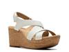 Rose Wedge Sandal White view