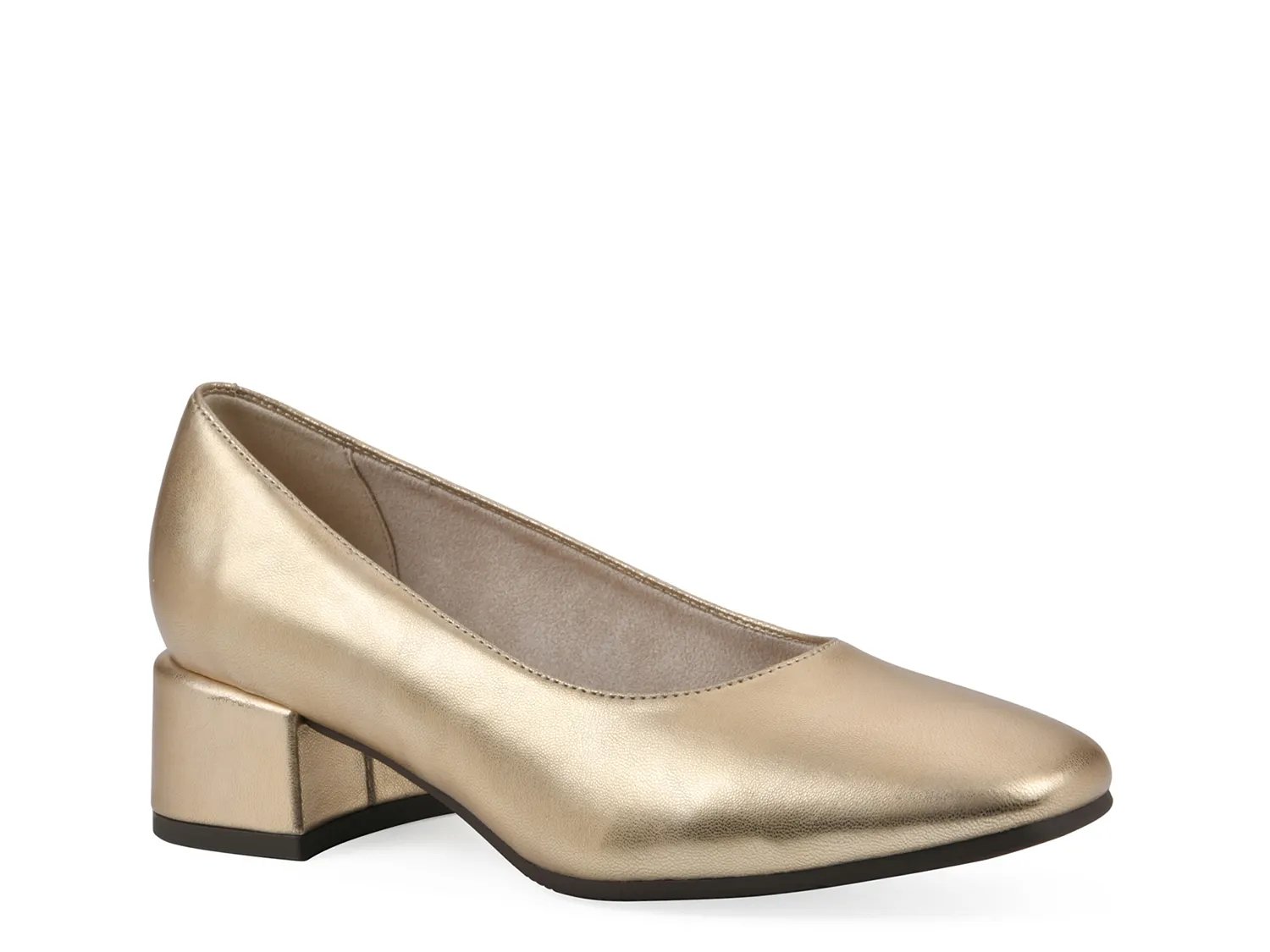 Cliffs by White Mountain Wide Width Quintesa Pump | Women's | Gold Metallic | Size 8 | Pumps