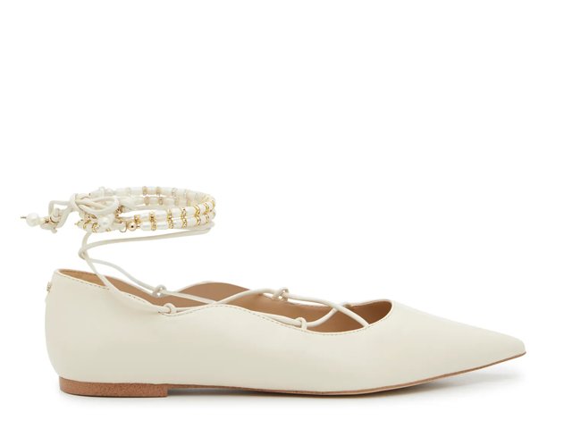 White sam edelman flats cheap