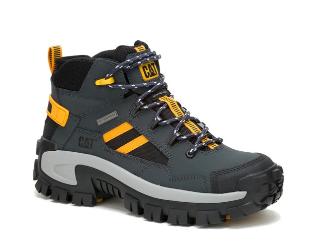 Cat Men s Invader Mid Vent Waterproof Comp Toe Work Boot Dark Shadows 11 W