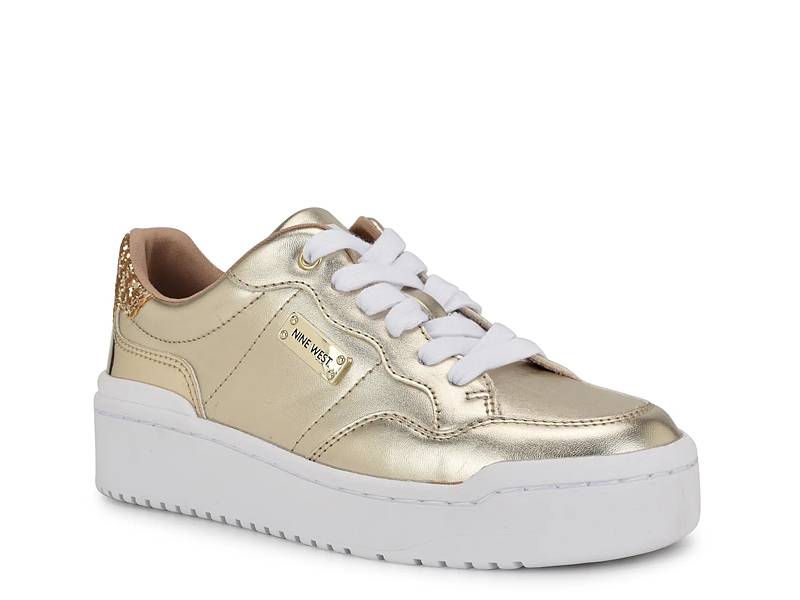 Shop Women s Gold Platform Sneakers DSW