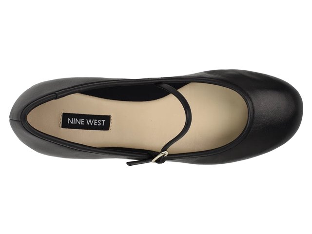 Nine west black flat shoes clearance