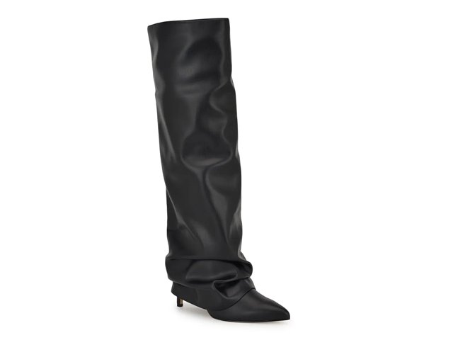 Nine west tall black boots discount